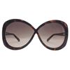 Image 2 : TOM FORD MARGOT FT02267 SUNGLASSES - HAVANA/BROWN GRADIENT (52F) LENS SIZE 63-05-130MM