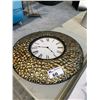 Image 1 : METAL WALL CLOCK, EDINBURGH CLOCK WORKS CO. LONDON ENGLAND