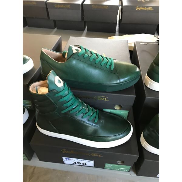 2 SIX HUNDRED FOUR LEATHER UNISEX SHOES SIZE 10 MEN'S IN SMOOTH IVY $300 AND $350 RETAIL