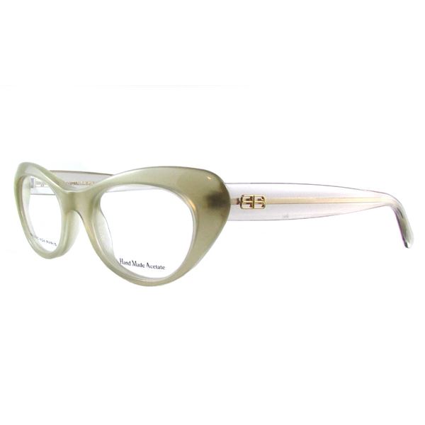 BALENCIAGA PARIS DESIGNER READING GLASSES BL 0146 - SAND GREY (PE3) LENS SIZE 49-19-140MM