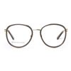 Image 2 : BALENCIAGA PARIS DESIGNER READING GLASSES BAL 0109 GREY GOLD  BROWN HORN (803) LENS SIZE 51-18-40MM