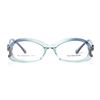 Image 2 : BALENCIAGA PARIS DESIGNER READING GLASSES BAL 0044 BLUE GREEN (AO2) LENS SIZE 51-17-140MM