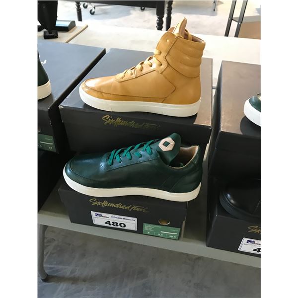2 SIX HUNDRED FOUR LEATHER UNISEX SHOES SIZE 5 AND  MEN'S IN SMOOTH MIMOSA & SMOOTH  $300 AND