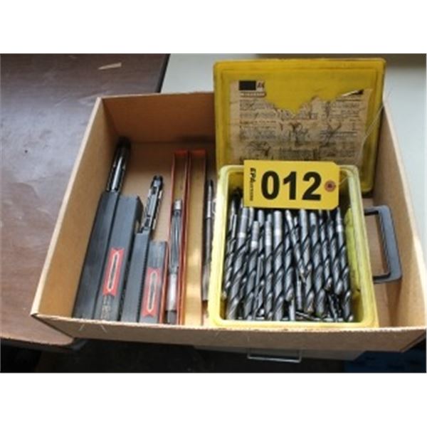 APPROX. 12 ADJUSTABLE REAMERS & APPROX. 50 DRILL BITS