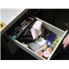 Image 2 : 5 DRAWER WHITE DESK C/W CONTENTS IN DRAWERS