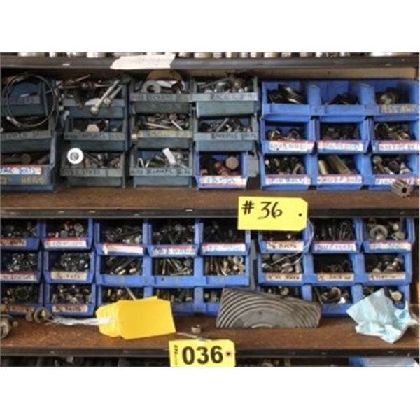 ASSORTED NUTS & BOLTS IN PLASTIC BINS