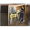 Image 1 : BOX OF SPRINGS, EASY OUTS, CHISEL & AIR GUN