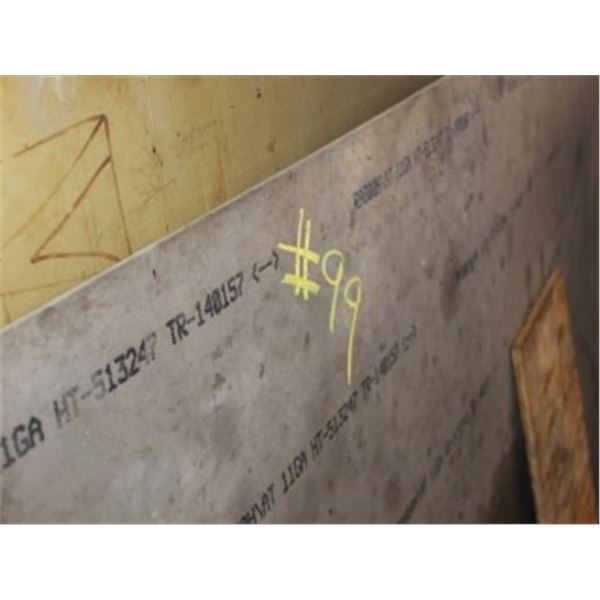 2 - 4' X 8' - 11 GAUGE STEEL PLATES (APPROX. 1/8" THICK)