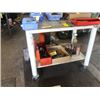 Image 1 : 42" X 25" STEEL TABLE ON WHEELS