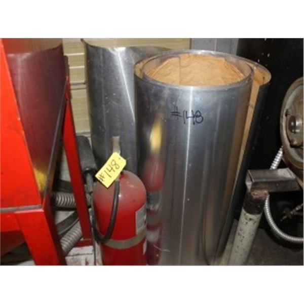 FIRE EXTINGUISHER & ROLL OF ALUMINUM