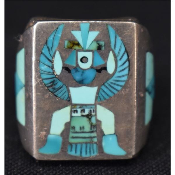 ZUNI INDIAN RING (HARLAN COONSIS)