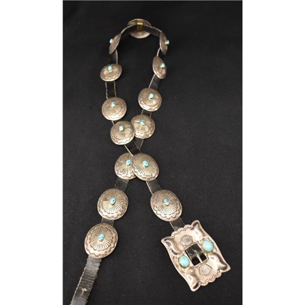 NAVAJO INDIAN CONCHO BELT