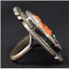 Image 3 : ZUNI INDIAN RING (RONNIE & OLIVIA CALAVAZA)