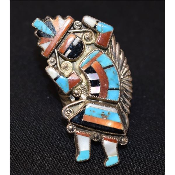 ZUNI  INDIAN RING (DAVID QUAM)