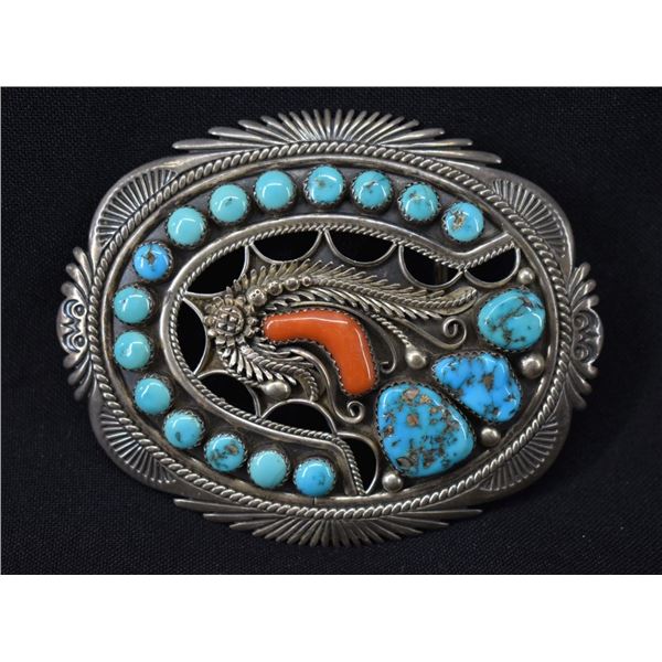 NAVAJO INDIAN BUCKLE (DAVID LISTER)