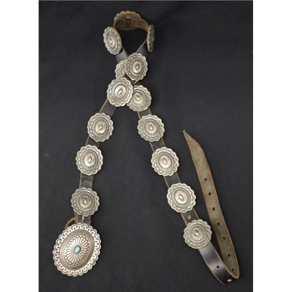 NAVAJO INDIAN CONCHO BELT