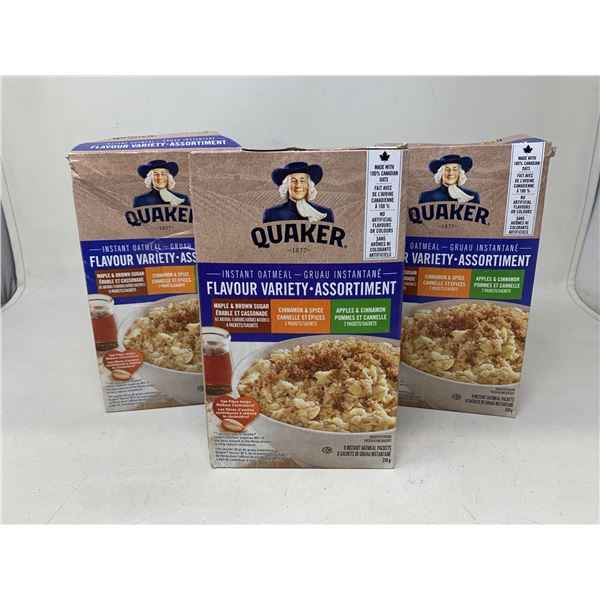 Quaker Variety Pack Instant Oatmeal 3 x 314g