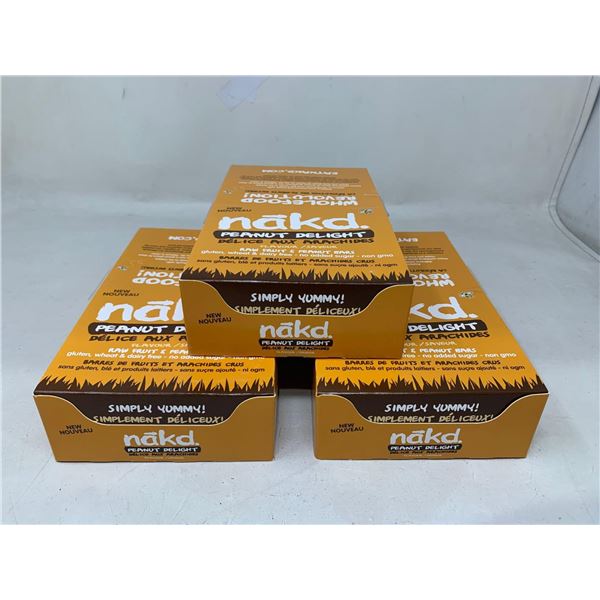NakdÂ peanut delight granola bars 3 x 18 count boxes