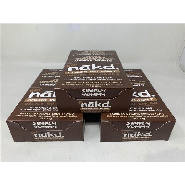 Nakd peanut cocoa granola bars 3 x 18 count boxes