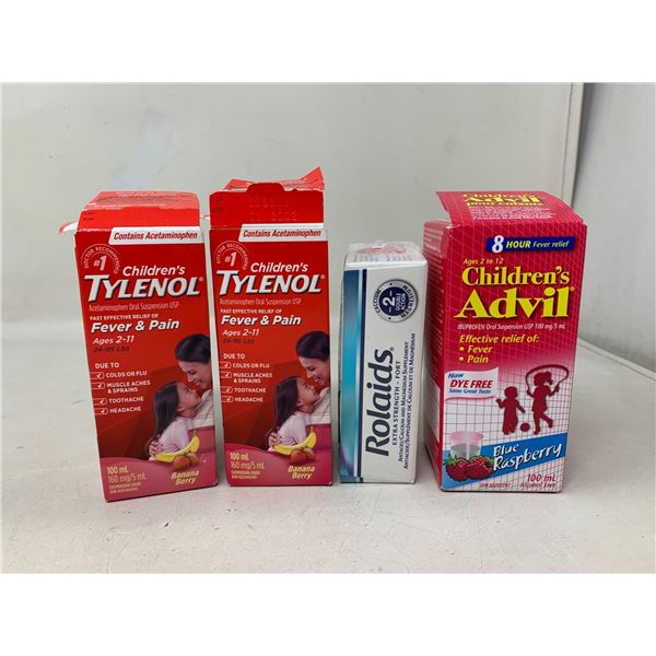 Lot of 3 childrens tylenol & advil