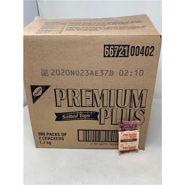 Case lot of Premium PlusÂ Salted CrackersÂ  1.7KG 300 packs