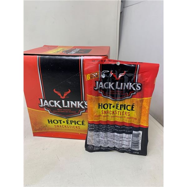 Case lot of Jack Links Hot Snack Sticks 8 x 150g