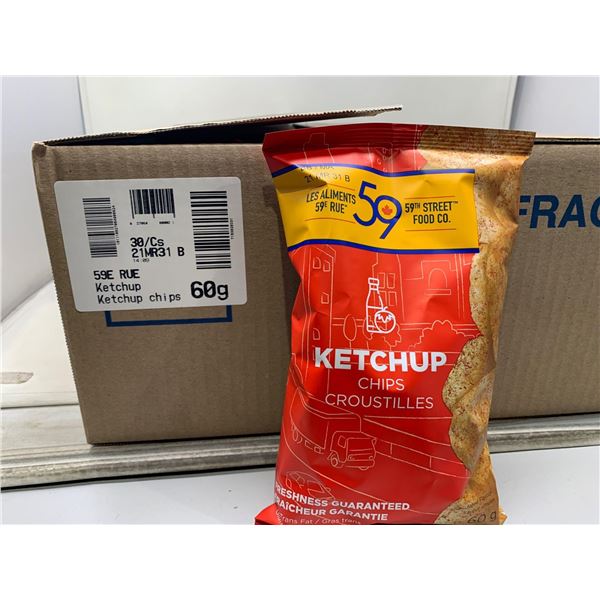 Case of 59st Ketchup Chips 30 x 60g