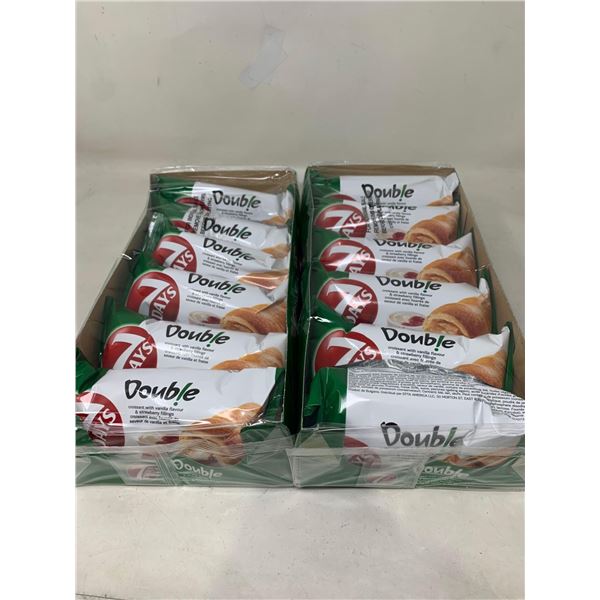 Lot of 2 x 6 pc 7 Days Cream filed croissants