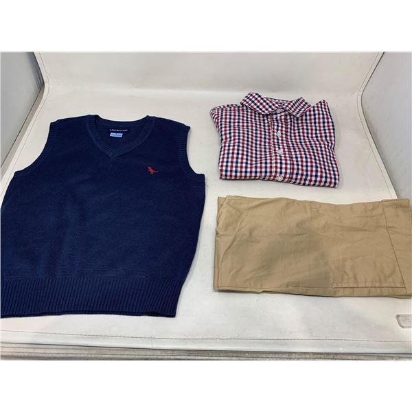 NEW Andy & Evans Boys 3 Pce Pants, shirt & Vest size 5