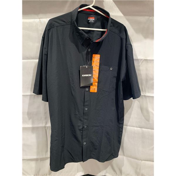 NEW Karbon Gents Short Sleeve Dress Shirt - XXL