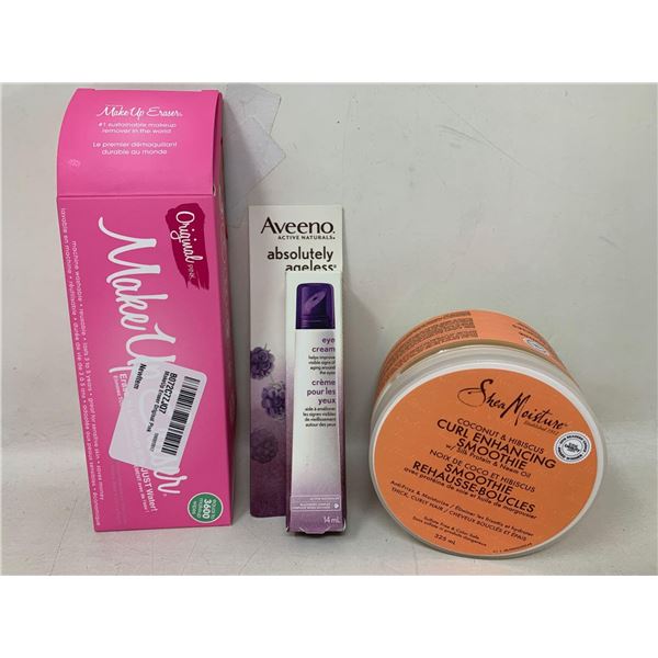 Lot of makeup- AveenoÂ & Shea Moisture