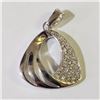 Image 1 : Silver Cubic Zirconia Pendant, Suggested Retail Value $100