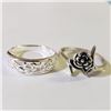 Image 1 : Silver Lot Of 2 Ring (~weight 4.9g), Suggested Retail Value $100