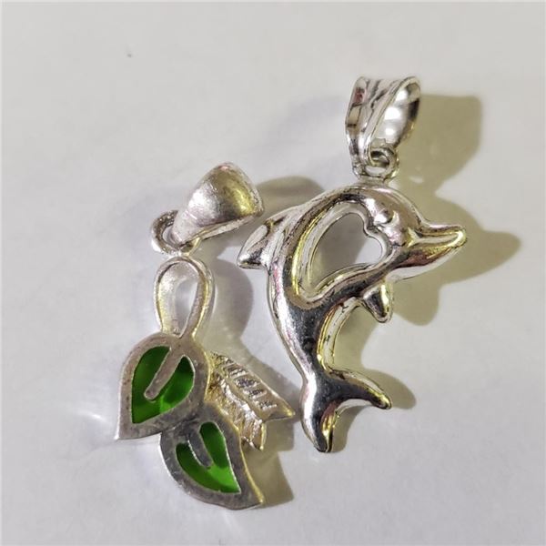 Silver Lot Of 2 Pendant, Suggested Retail Value $100