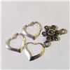 Image 2 : Silver Marcasite Heart Shaped Pendant, Suggested Retail Value $100