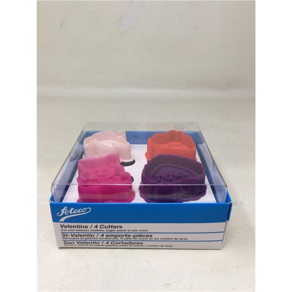 Ateco Valentine Gourmet cookie cutter set