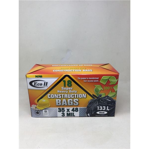 Case of Heavy construction bags 18 x 133LÂ