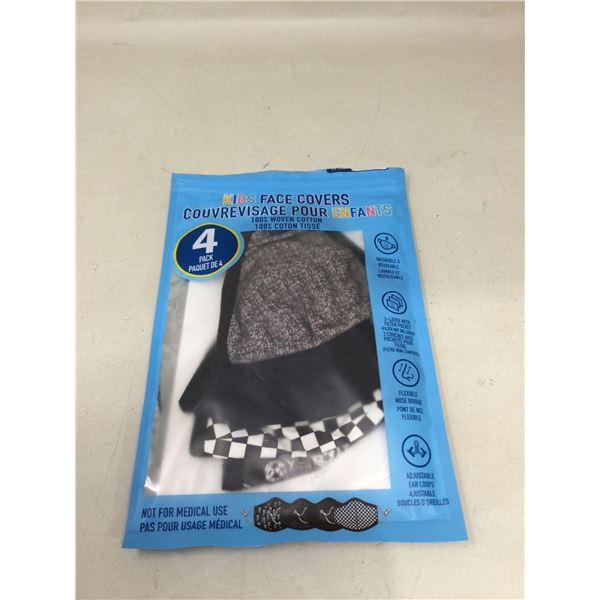 NEW kids face mask 4 pack