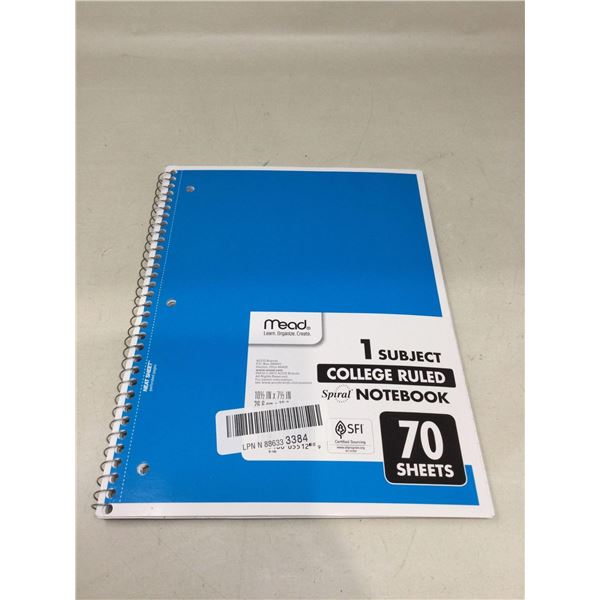 Mead ruled notebook