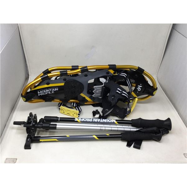 Mountain Profile Snowshoe kit with poles