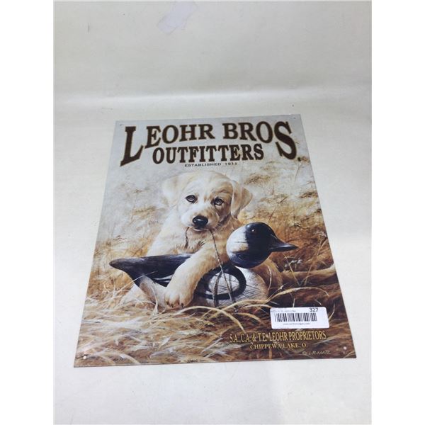 Leohr Bros Outfitters Aluminum SignÂ