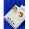 Image 3 : 10 KT Gold Citrine (1.3ct) EarringsÂ