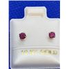 Image 1 : 10 KT Gold Ruby (0.32ct) Earrings