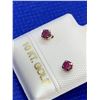 Image 3 : 10 KT Gold Ruby (0.32ct) Earrings