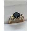 Image 2 : Ladies Gemstone Ring with Side CZ Stones