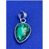 Image 2 : Turquoise Gemstone Silver Plated Pendant