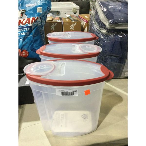 Rubbermaid Food Storage Containers Lot of 3Â