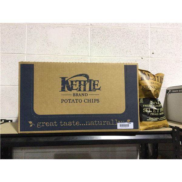 Case of Kettle Brand Salt and Fresh Ground Pepper Chips (12 x 220g)