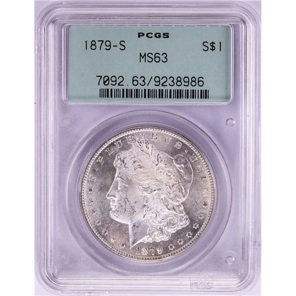1879-S $1 Morgan Silver Dollar Coin PCGS MS63 Old Green Holder