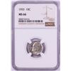 Image 1 : 1953 Roosevelt Dime Coin NGC MS66